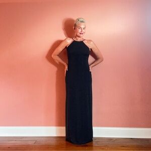 Laundry/Shelli Segal black maxi dress.